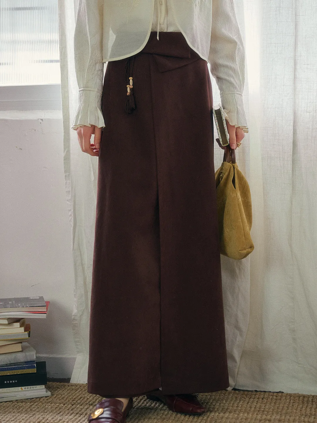 Delilah Tassel Pendant Corduroy Trousers sold by Simple Retro product image thumbnail 5