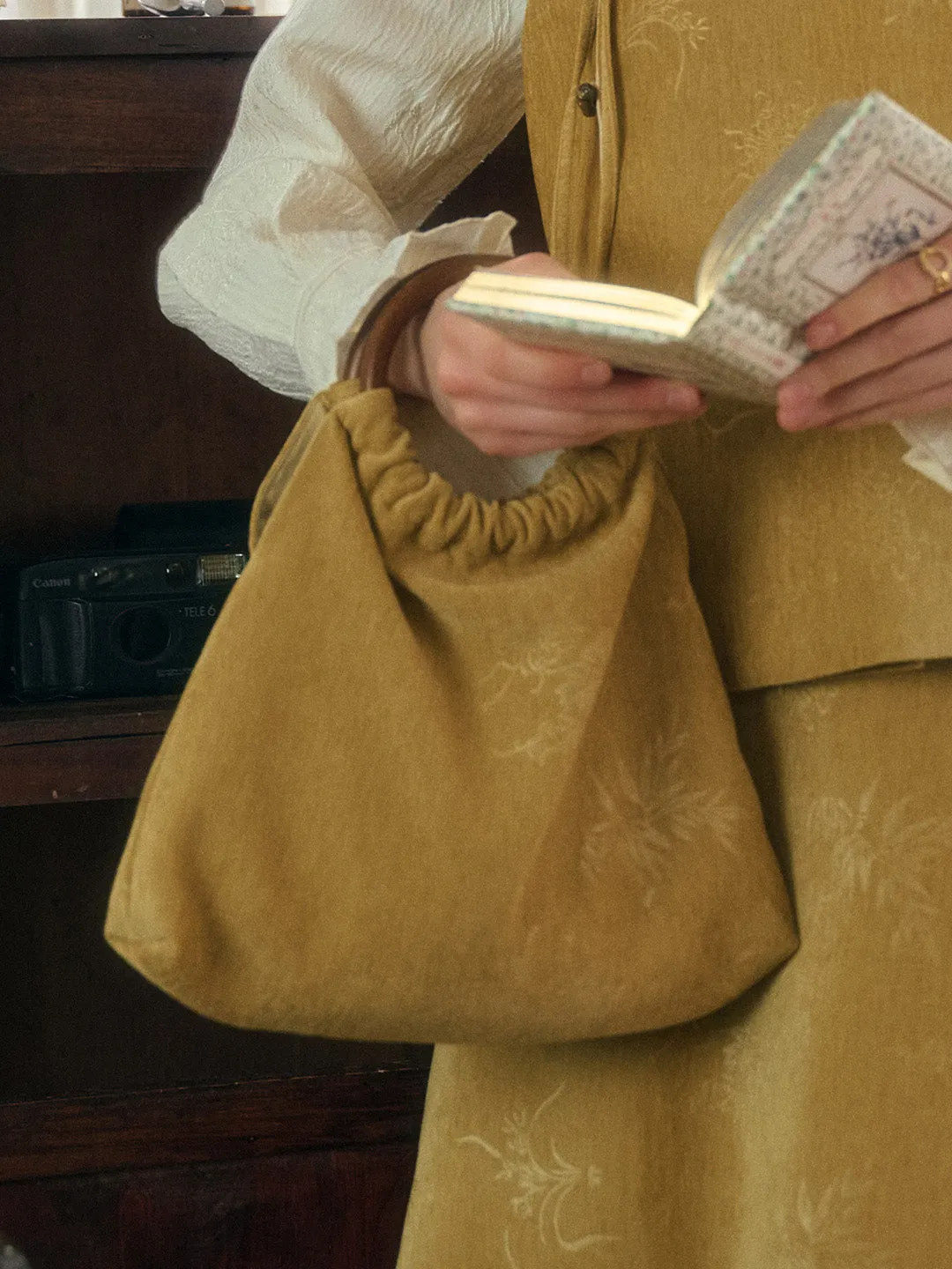 Nyla Floral Corduroy Handbag sold by Simple Retro