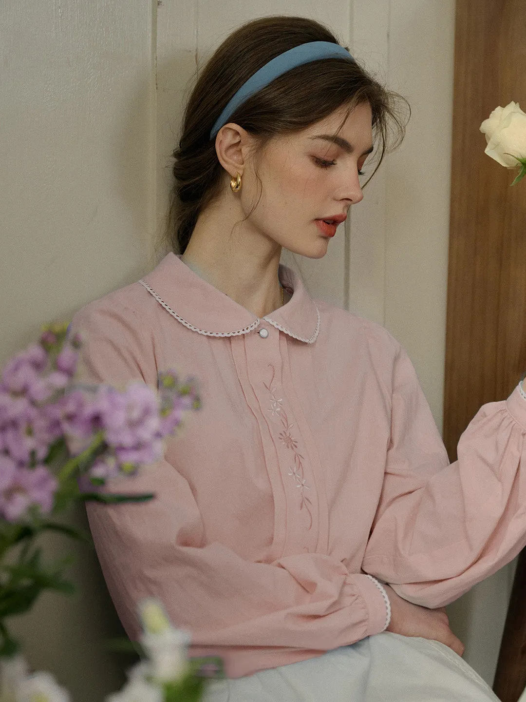 【Final Sale】Cadence Doll Collar Eedwardian Style Blouse sold by Simple Retro product image thumbnail 2