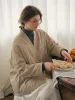 Simple Retro Emi Collarless Pocket Down Jacket - Khaki sold by Simple Retro