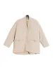 Simple Retro Emi Collarless Pocket Down Jacket - Khaki sold by Simple Retro
