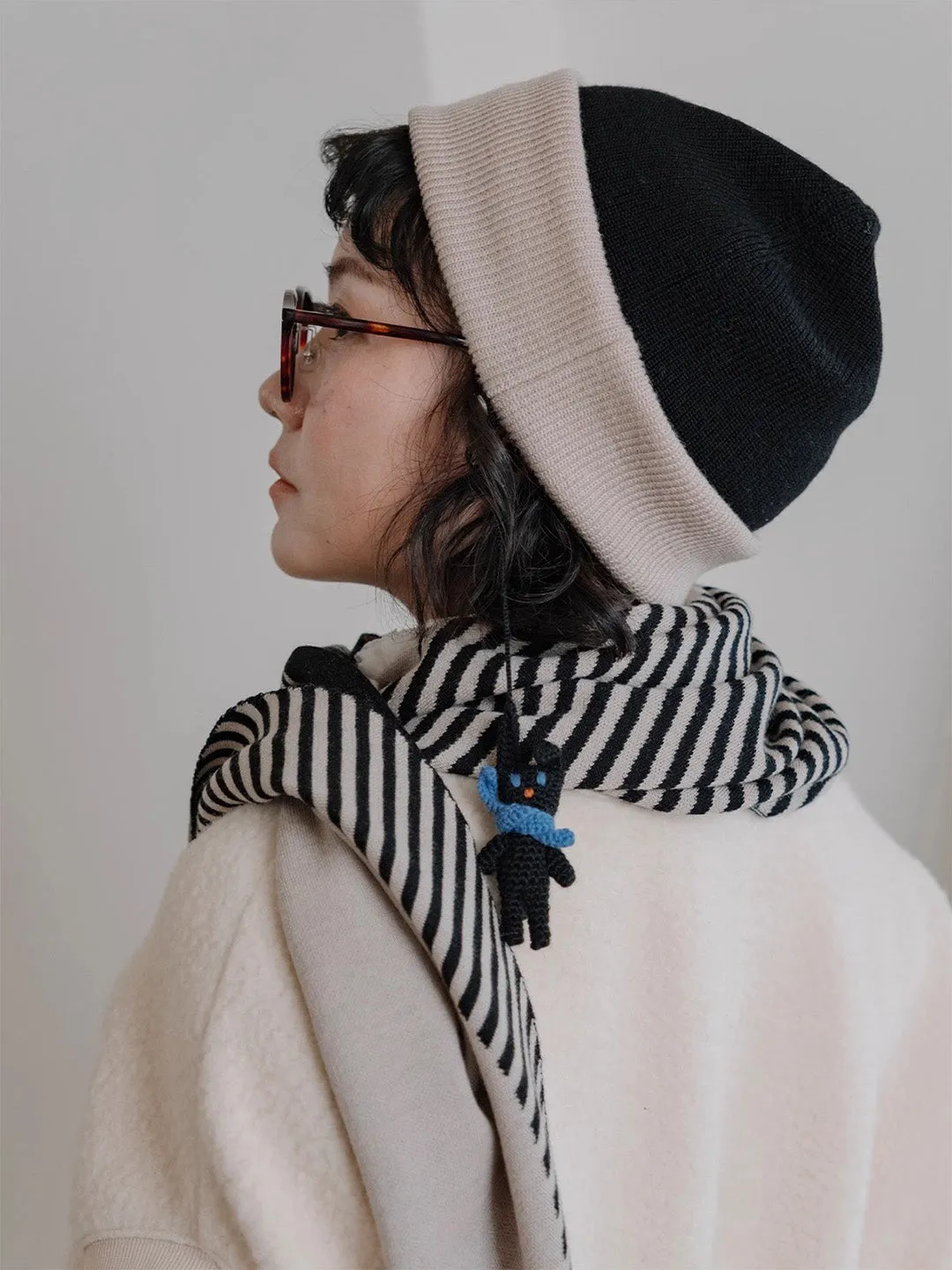 Chowxiaodou 100% Wool Knit Beanie sold by Simple Retro