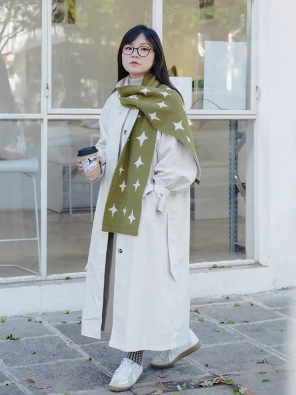 Chowxiaodou 100% Wool Scarf sold by Simple Retro