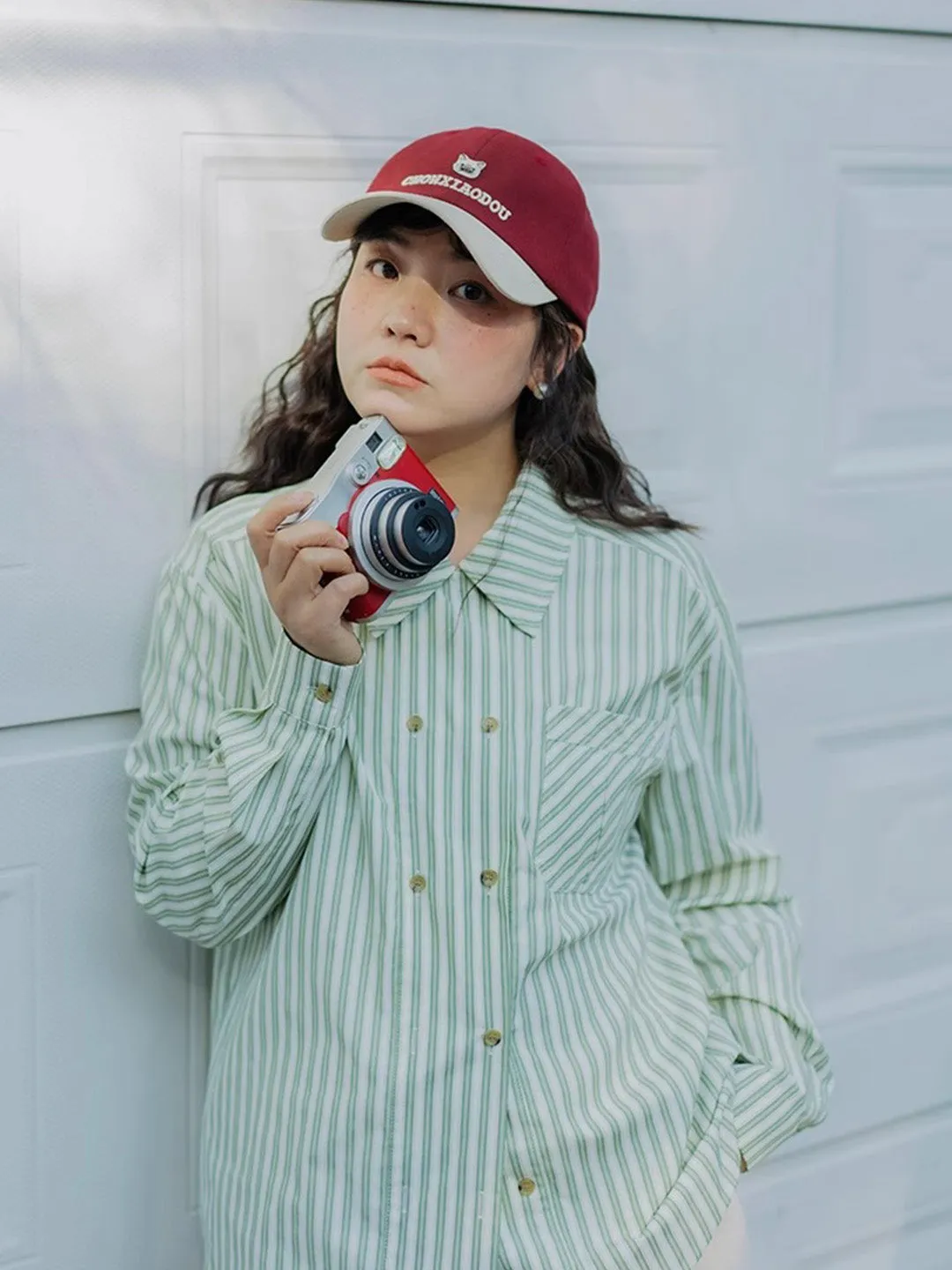 Chowxiaodou Embroidered Cap sold by Simple Retro product image thumbnail 4