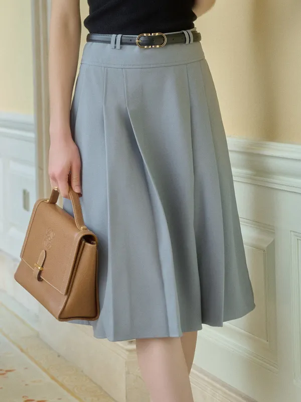Louis A-Line Pleated Skirt sold by Simple Retro