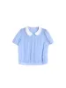 【Final Sale】Felicity Peter Pan Collar Dot Cotton Blouse sold by Simple Retro