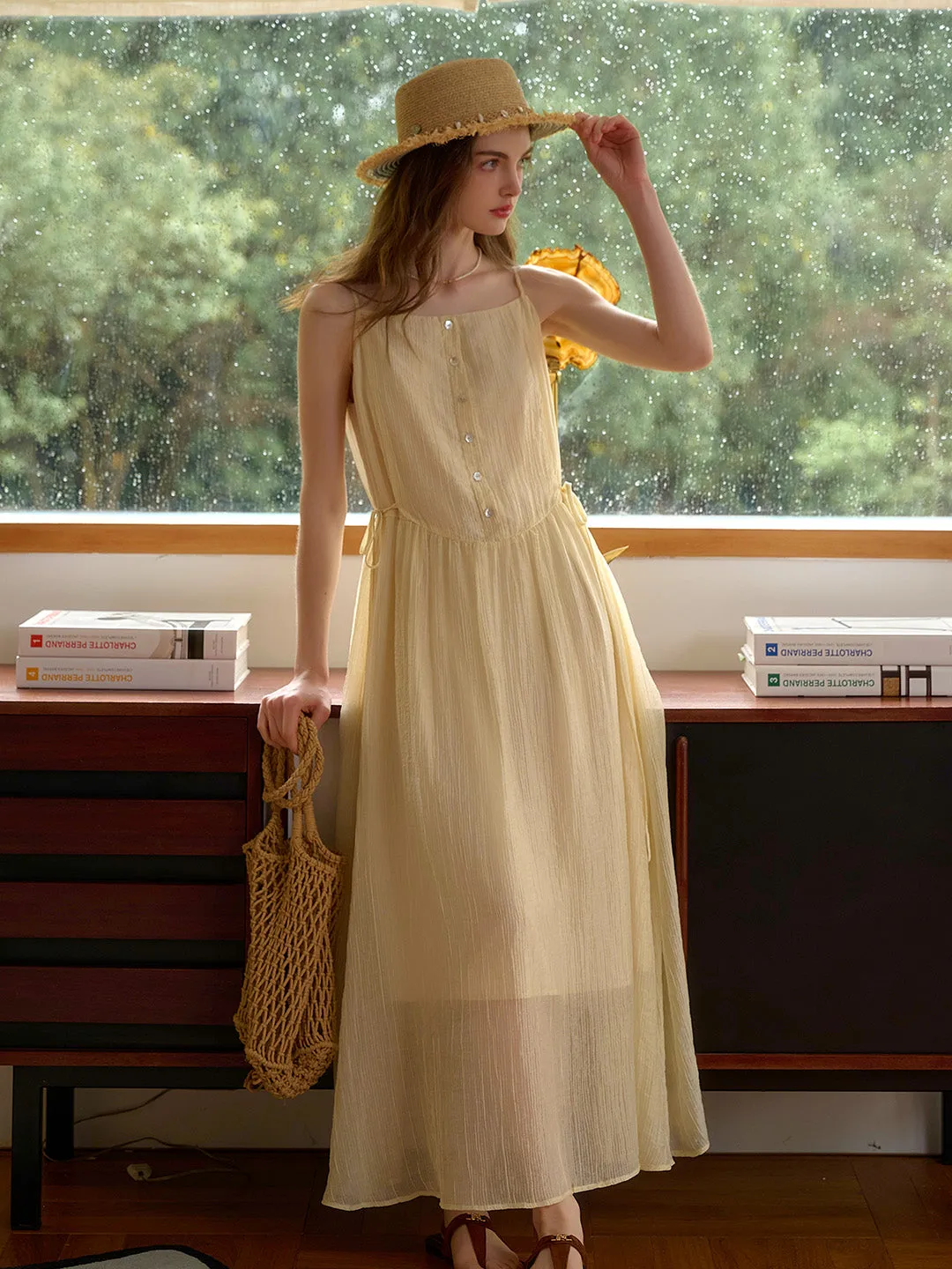 Amara Suspender Tie Lysel Dress sold by Simple Retro product image thumbnail 5