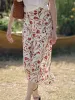 Yara Romantic Tulip Print Skirt sold by Simple Retro