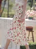 Yara Romantic Tulip Print Skirt sold by Simple Retro