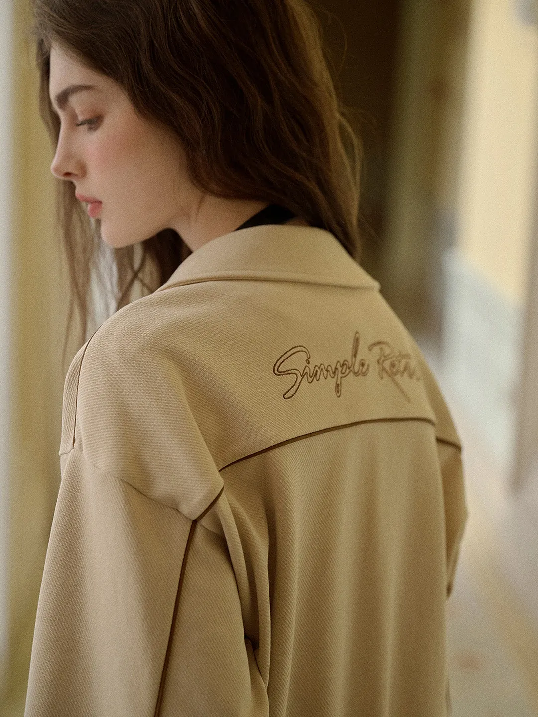 Chloe Polo Collar Cotton Cardigan sold by Simple Retro product image thumbnail 2