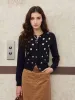 Rylie Round Neck Daisy Cardigan sold by Simple Retro