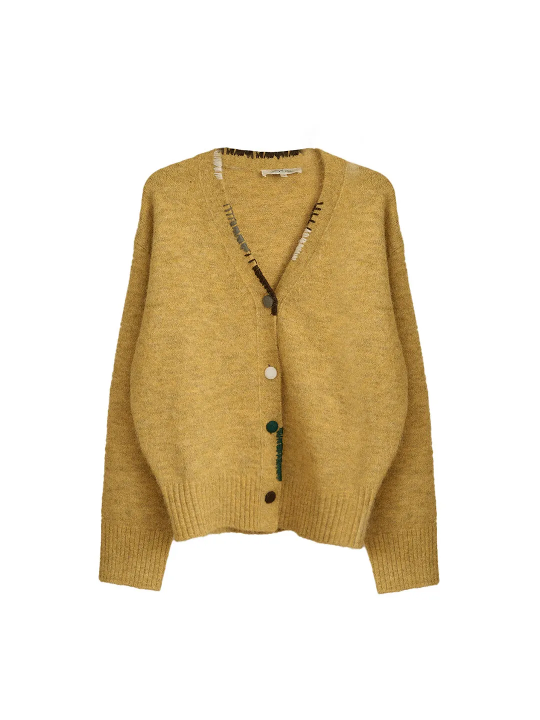 Makenzie V-Neck Wool Cardigan sold by Simple Retro product image thumbnail 2