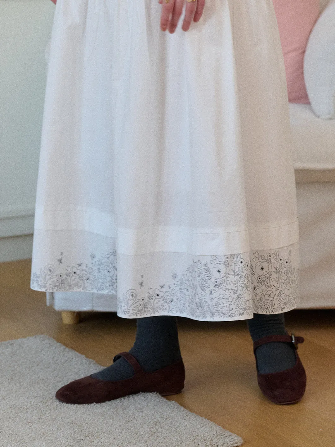 【Final Sale】Bristol Midi 100% Cotton Skirt sold by Simple Retro product image thumbnail 5