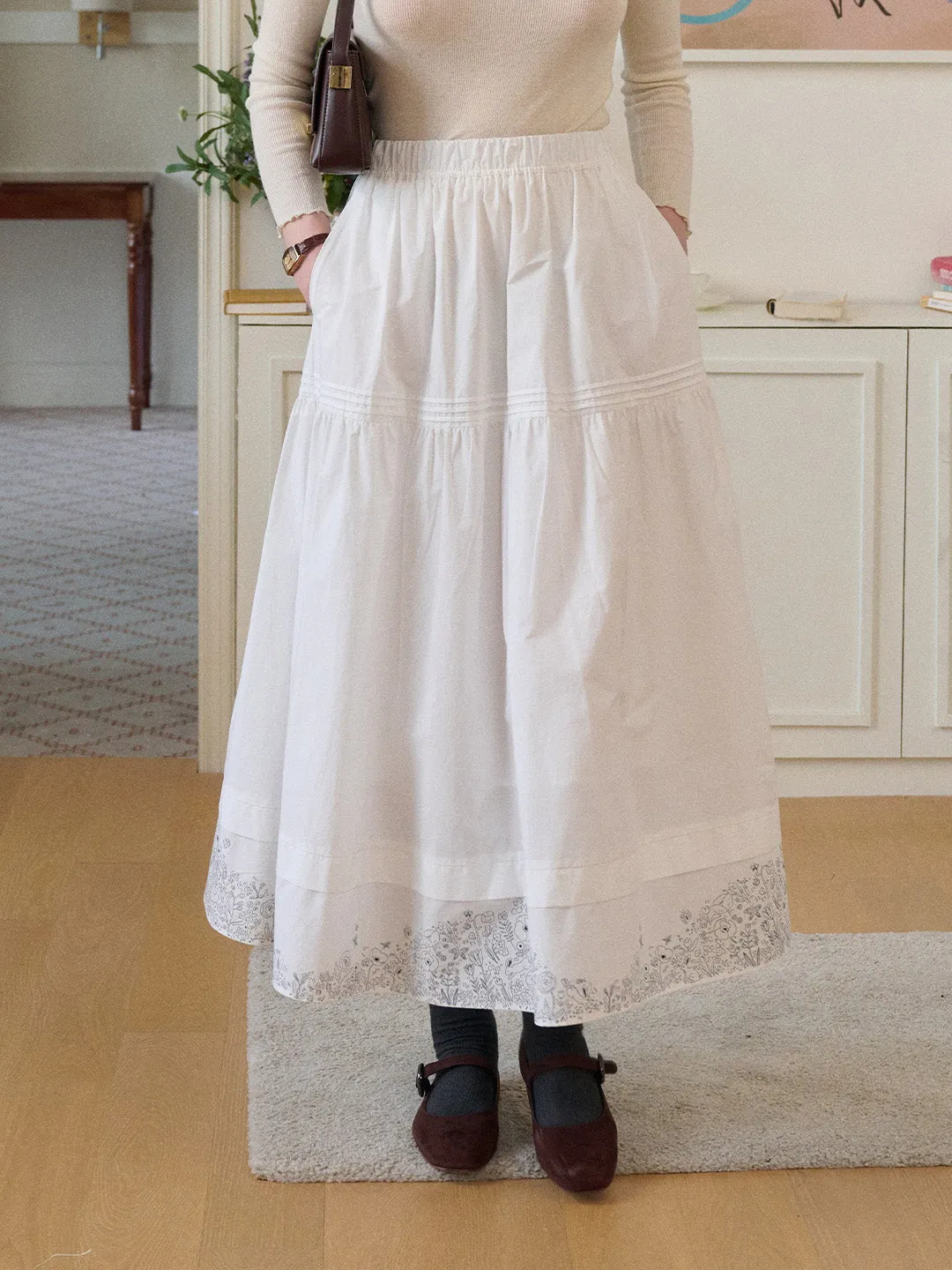 【Final Sale】Bristol Midi 100% Cotton Skirt sold by Simple Retro product image thumbnail 4