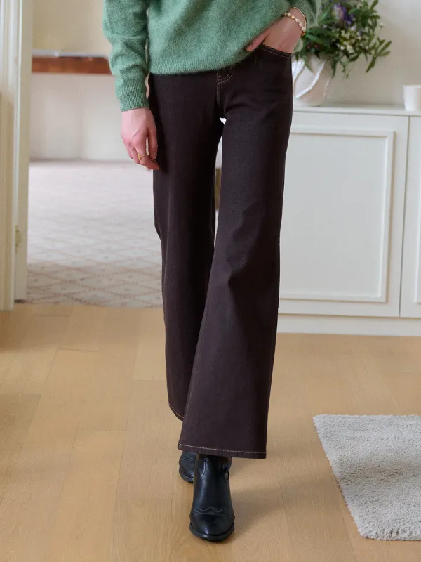 Heaven Cotton Flare Jeans sold by Simple Retro