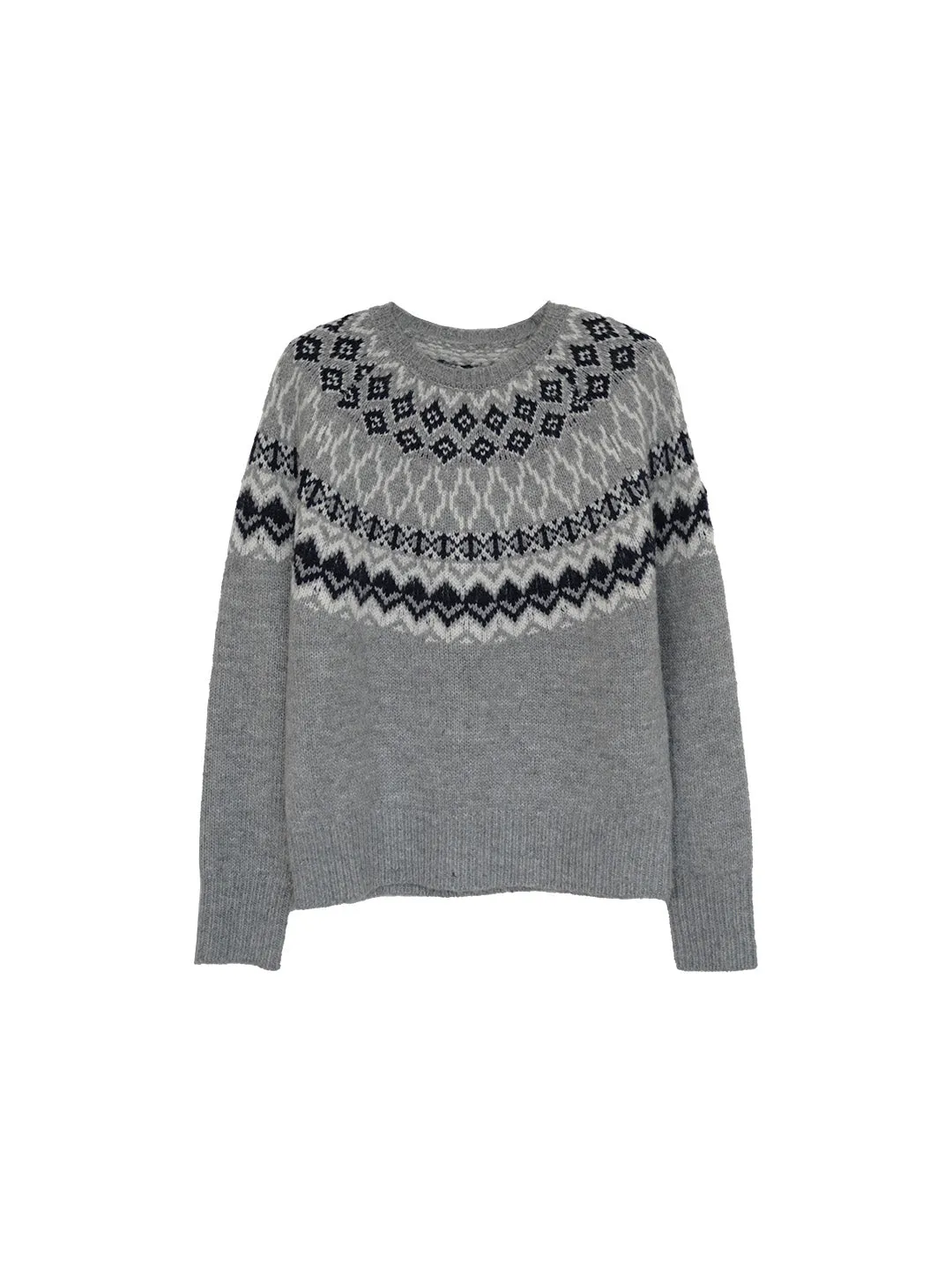 Estella Round Neck Fair Isle Sweater sold by Simple Retro product image thumbnail 2