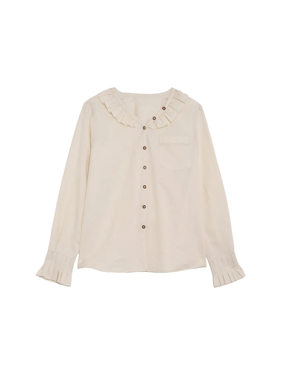 Kaitlyn V-Neck Lyocell Blouse sold by Simple Retro product image thumbnail 2