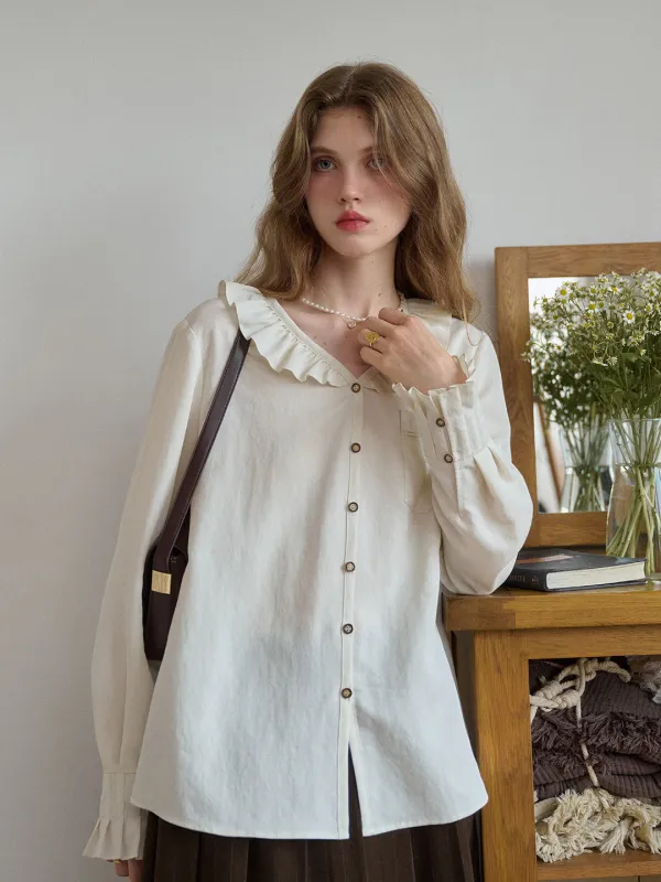 Kaitlyn V-Neck Lyocell Blouse sold by Simple Retro