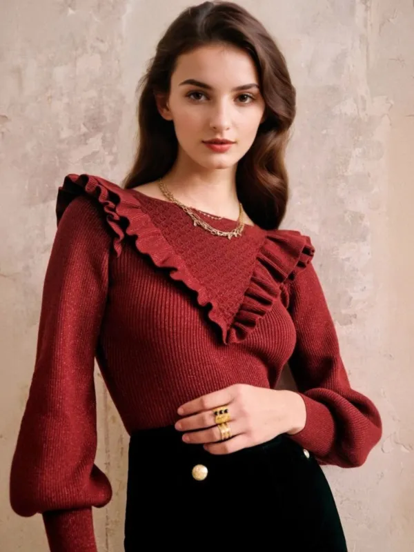 Mckinley Off Shoulder Sweater sold by Simple Retro