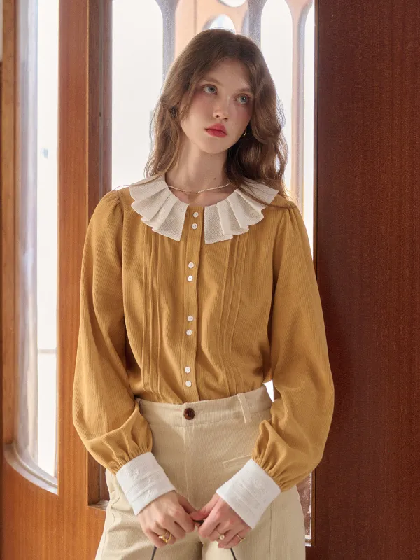【Final Sale】Braelynn Peter Pan Collar Blouse sold by Simple Retro