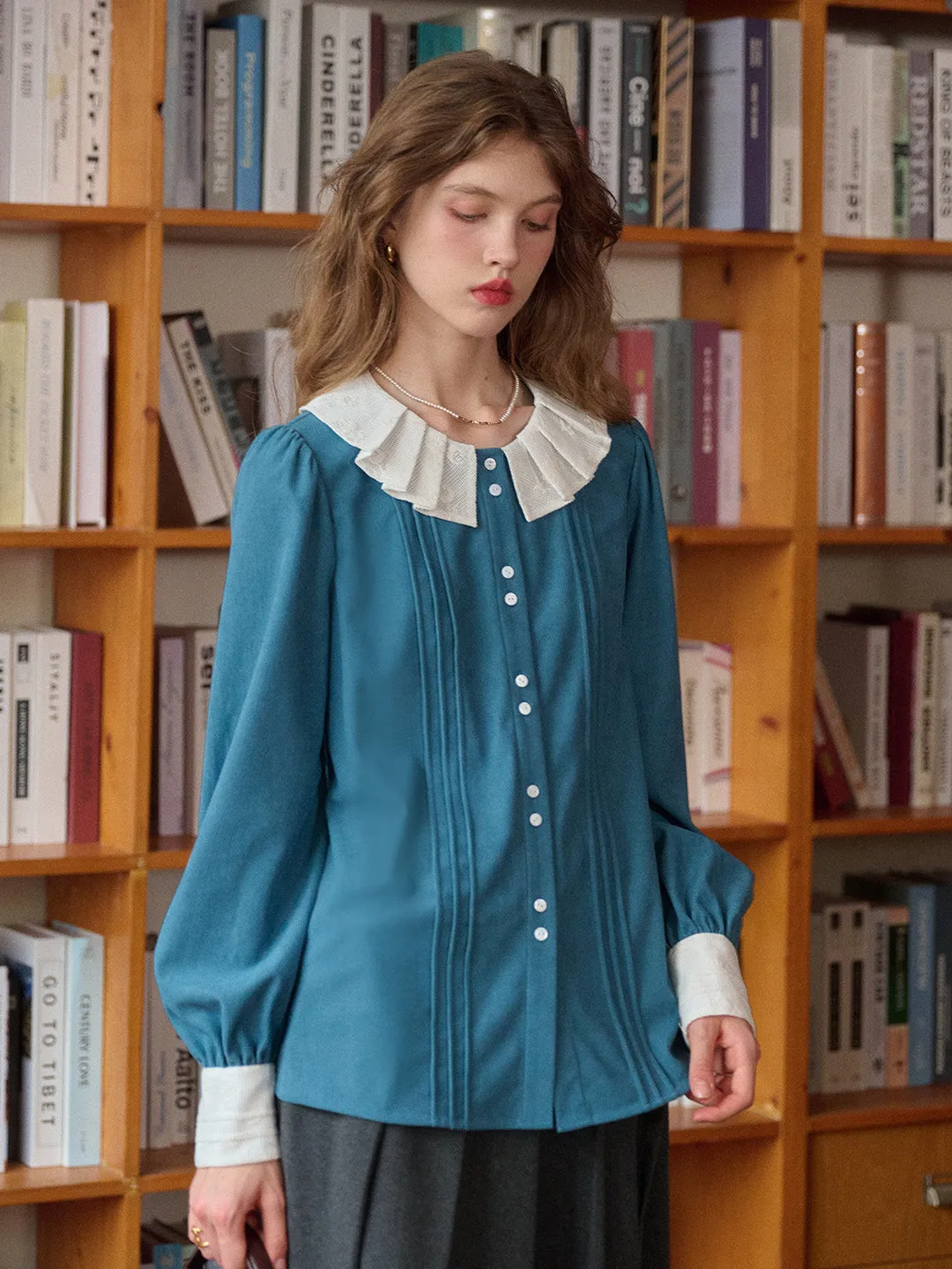 Braelynn Peter Pan Collar Blouse sold by Simple Retro