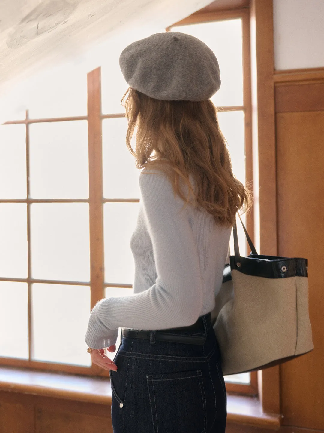 Erin Turtleneck 100% Wool Sweater sold by Simple Retro product image thumbnail 4