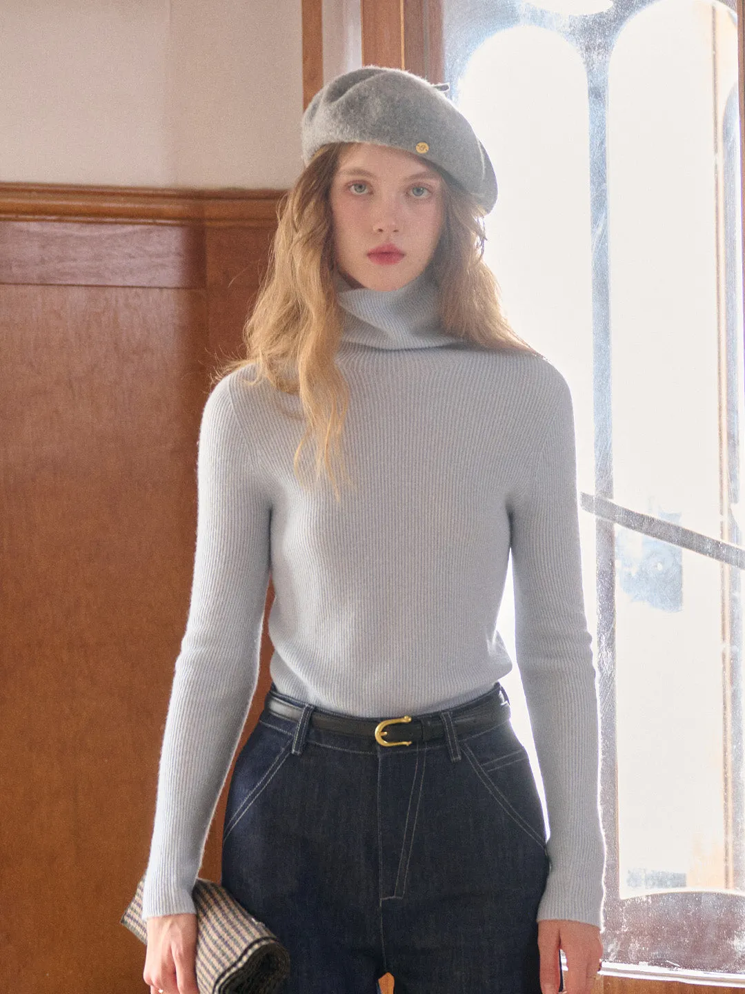 Erin Turtleneck 100% Wool Sweater sold by Simple Retro product image thumbnail 3