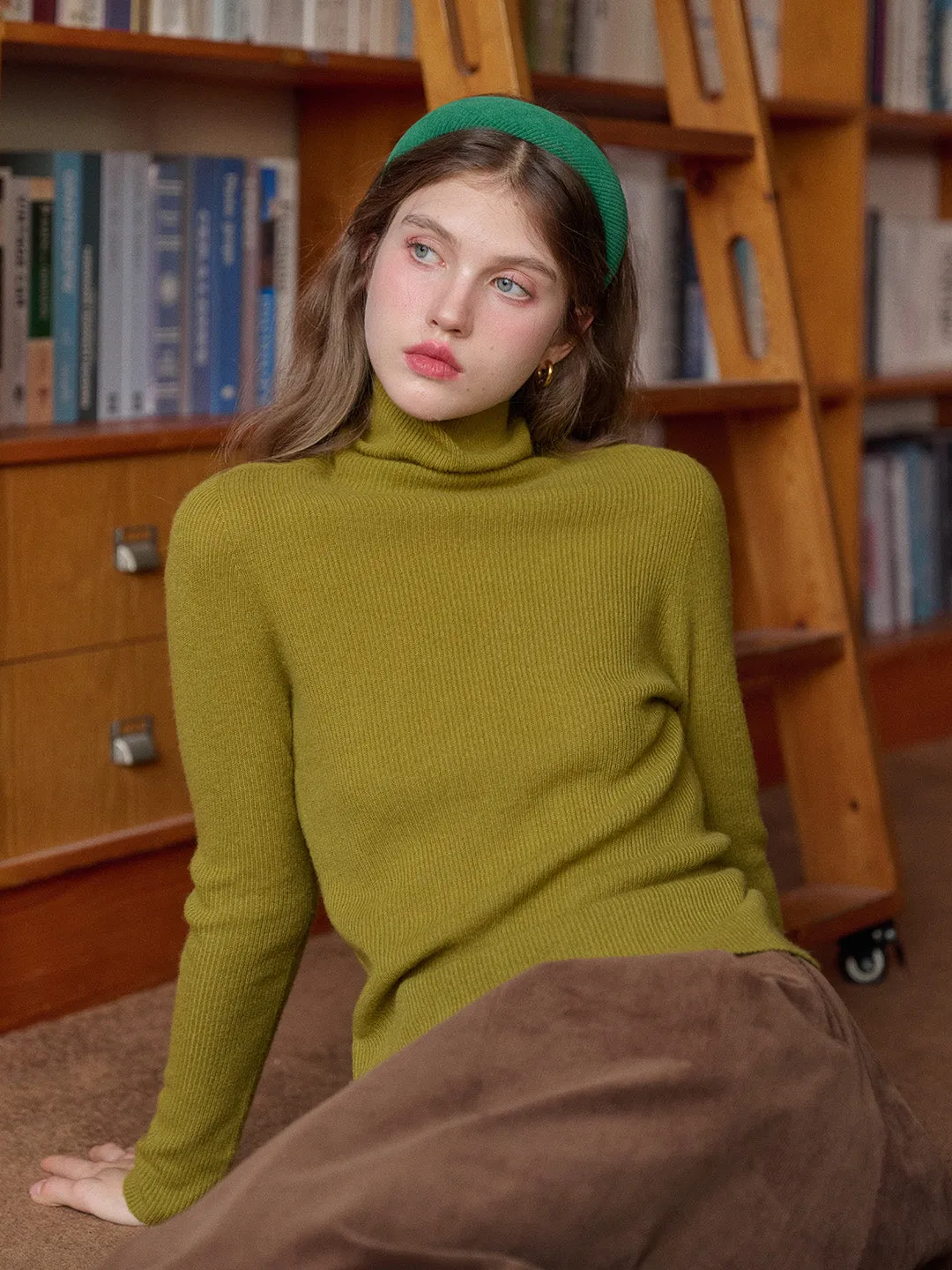 Erin Turtleneck 100% Wool Sweater sold by Simple Retro product image thumbnail 5