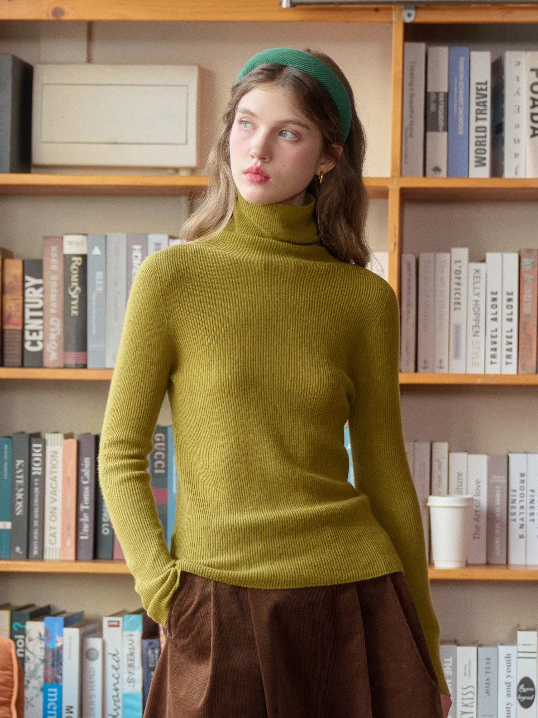 Erin Turtleneck 100% Wool Sweater sold by Simple Retro product image thumbnail 3