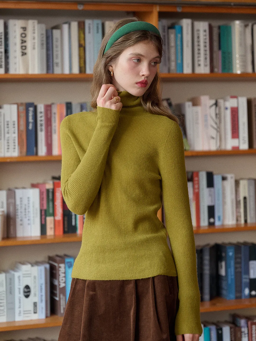 Erin Turtleneck 100% Wool Sweater sold by Simple Retro product image thumbnail 4