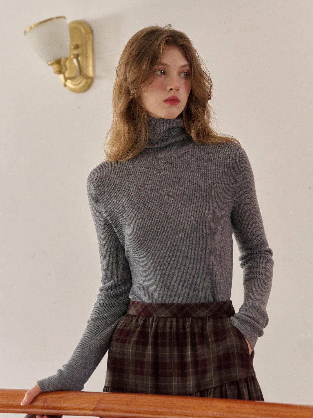 Erin Turtleneck 100% Wool Sweater sold by Simple Retro