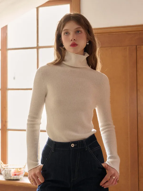 Erin Turtleneck 100% Wool Sweater sold by Simple Retro