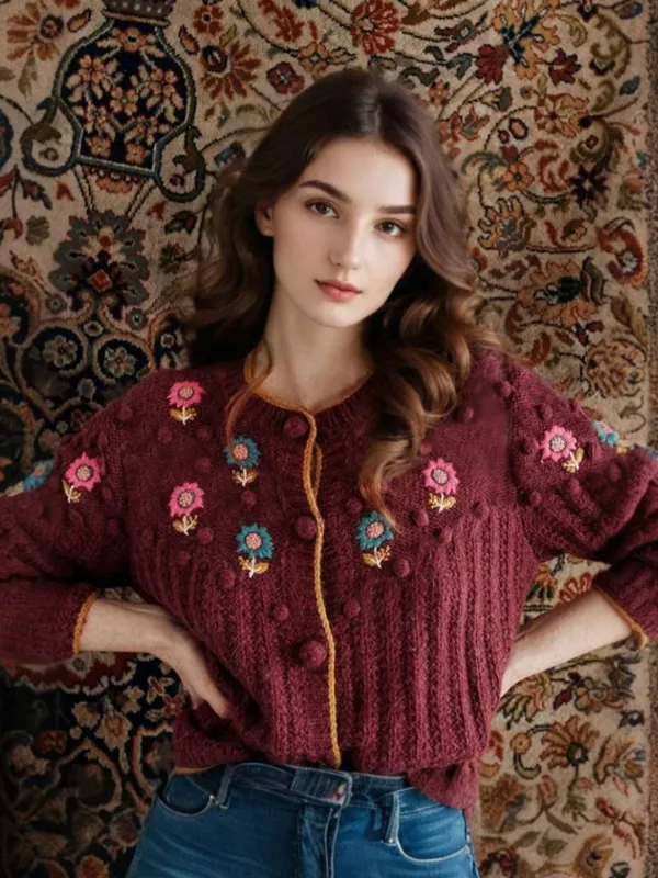 Ryan Round Neck Sweater sold by Simple Retro