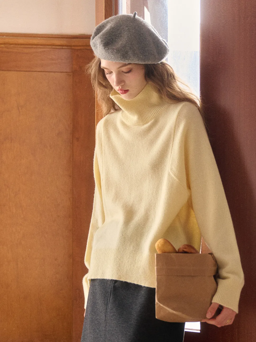 Fallon Turtleneck 100% Wool Sweater sold by Simple Retro product image thumbnail 5
