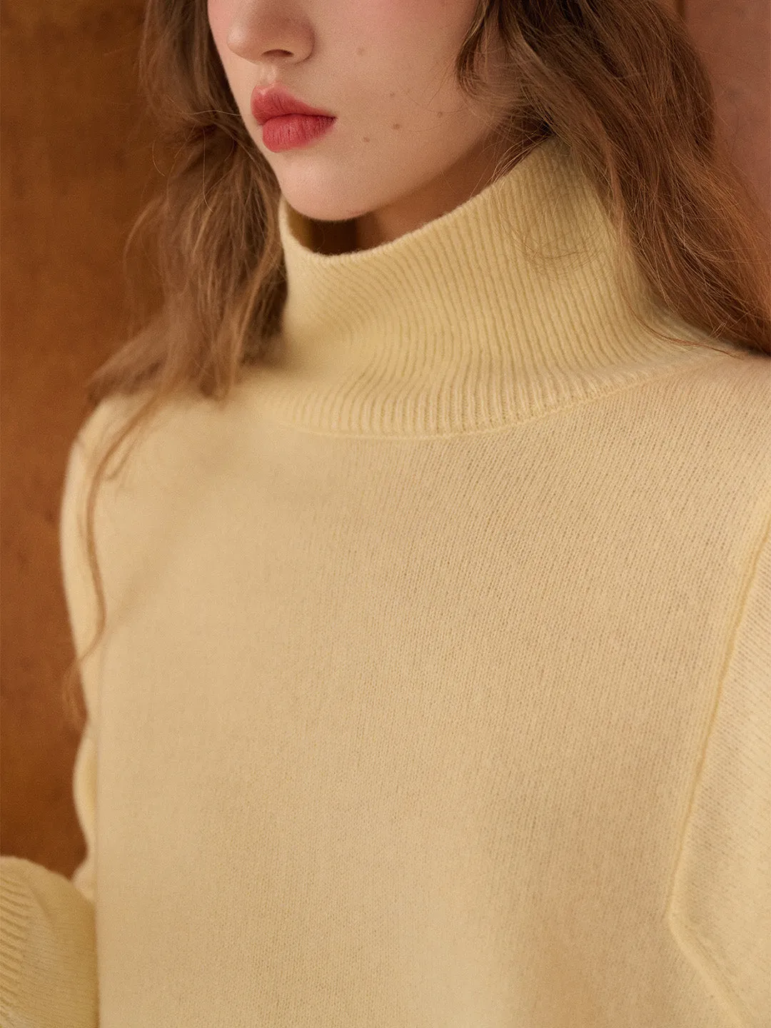 Fallon Turtleneck 100% Wool Sweater sold by Simple Retro product image thumbnail 2
