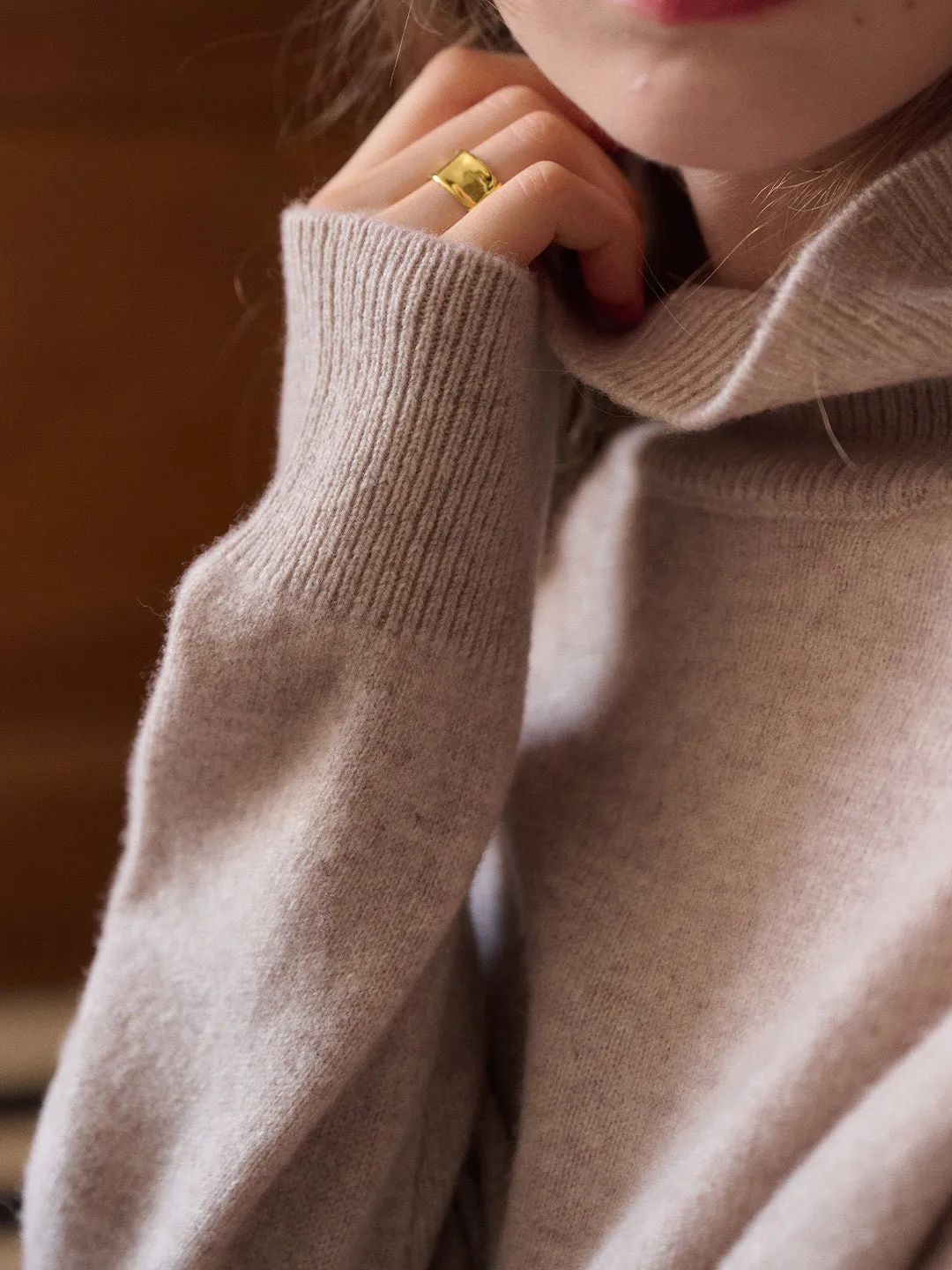 Fallon Turtleneck 100% Wool Sweater sold by Simple Retro product image thumbnail 2