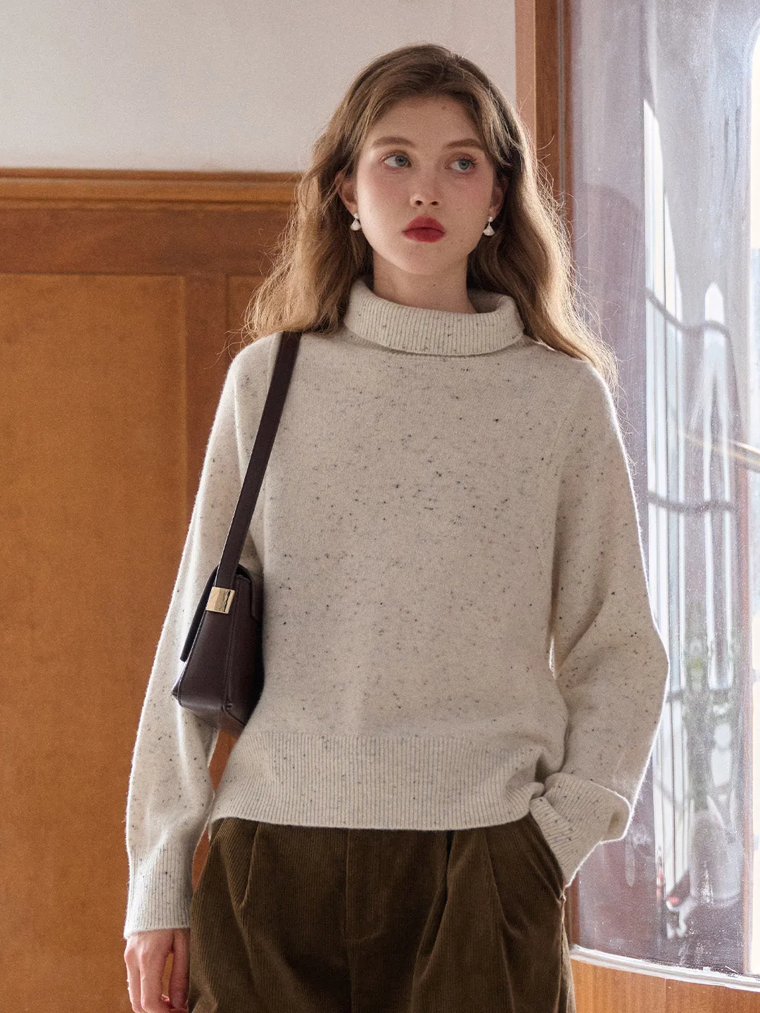 Fallon Turtleneck 100% Wool Sweater sold by Simple Retro product image thumbnail 4