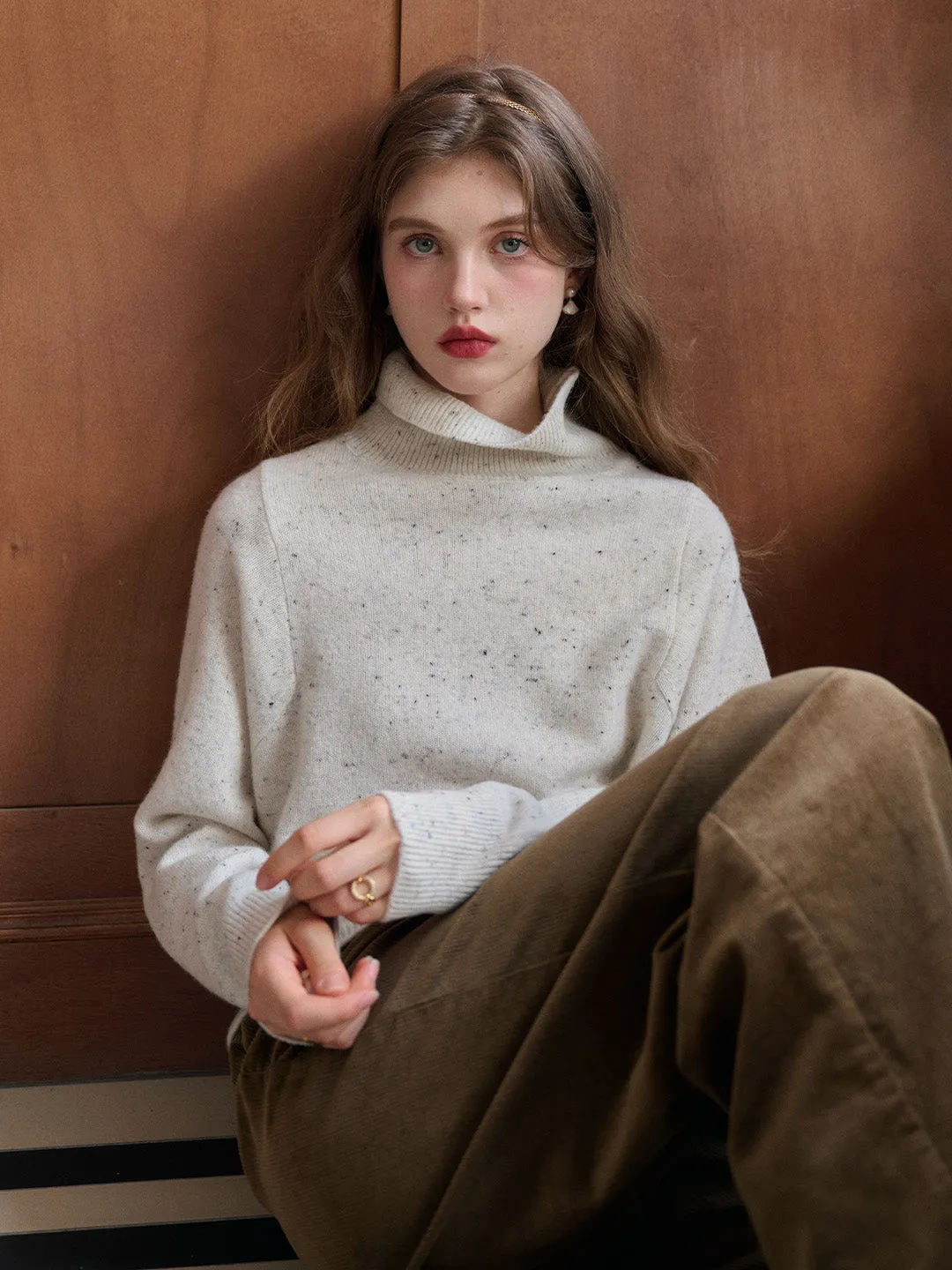 Fallon Turtleneck 100% Wool Sweater sold by Simple Retro product image thumbnail 2