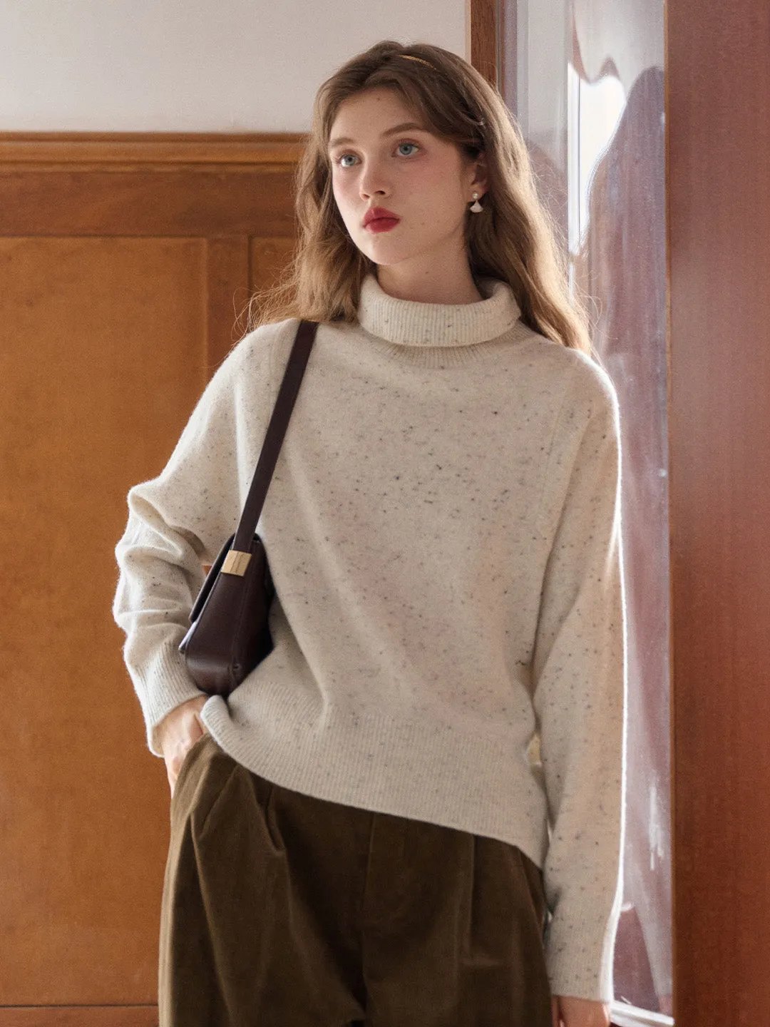 Fallon Turtleneck 100% Wool Sweater sold by Simple Retro product image thumbnail 5