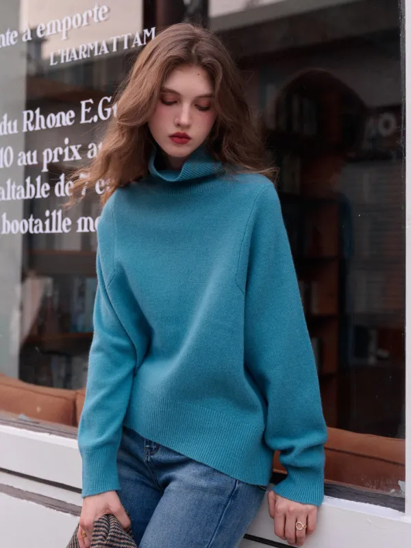 Fallon Turtleneck 100% Wool Sweater sold by Simple Retro