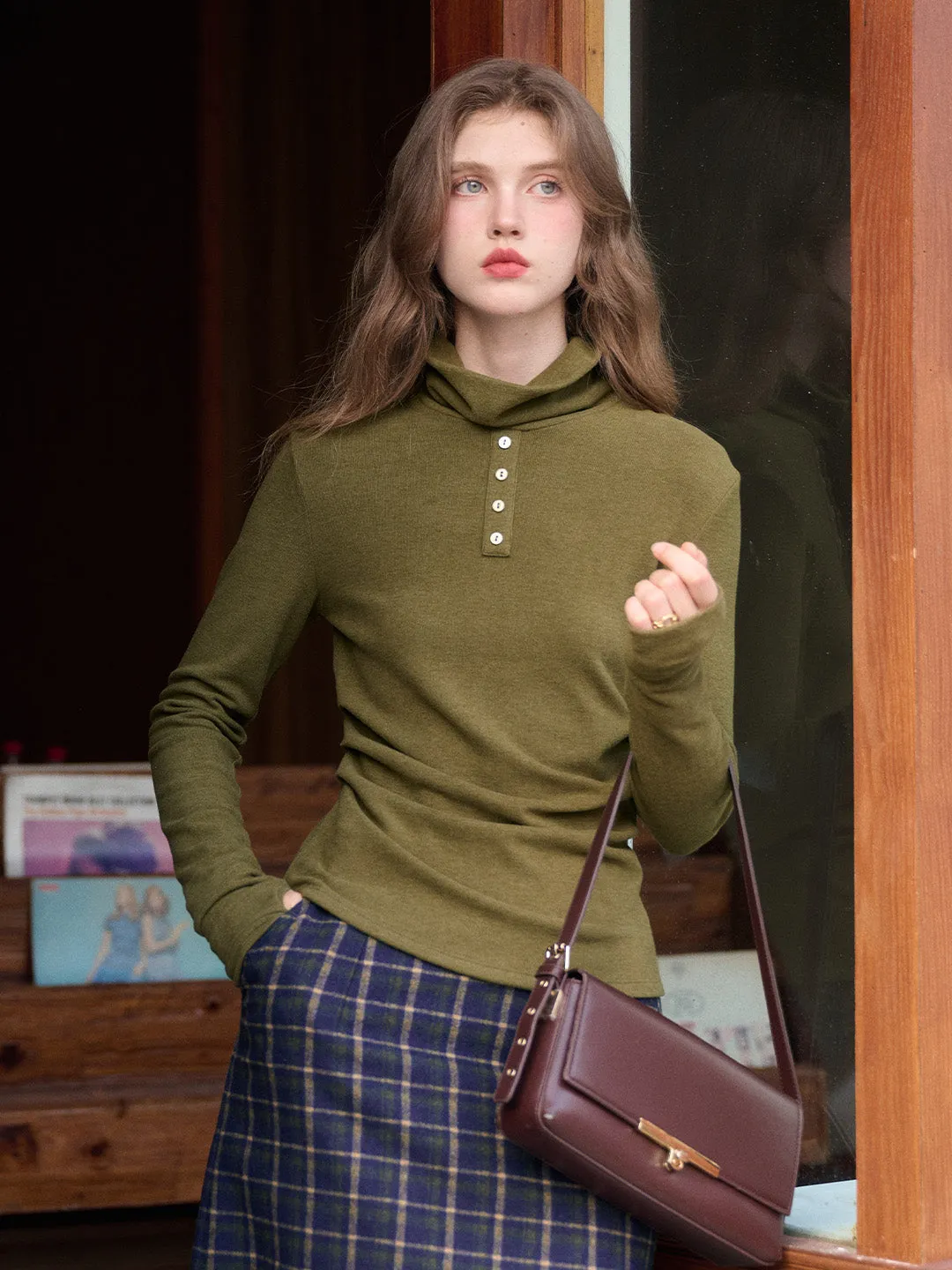 Estrella Turtleneck Knit Top sold by Simple Retro product image thumbnail 5