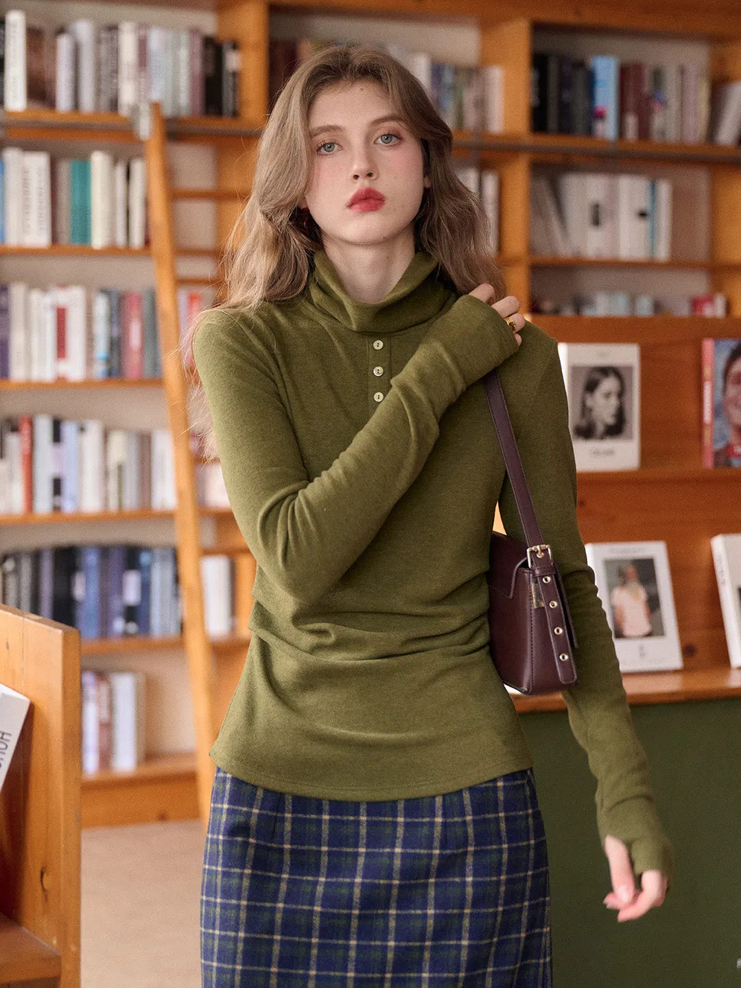 Estrella Turtleneck Knit Top sold by Simple Retro product image thumbnail 3