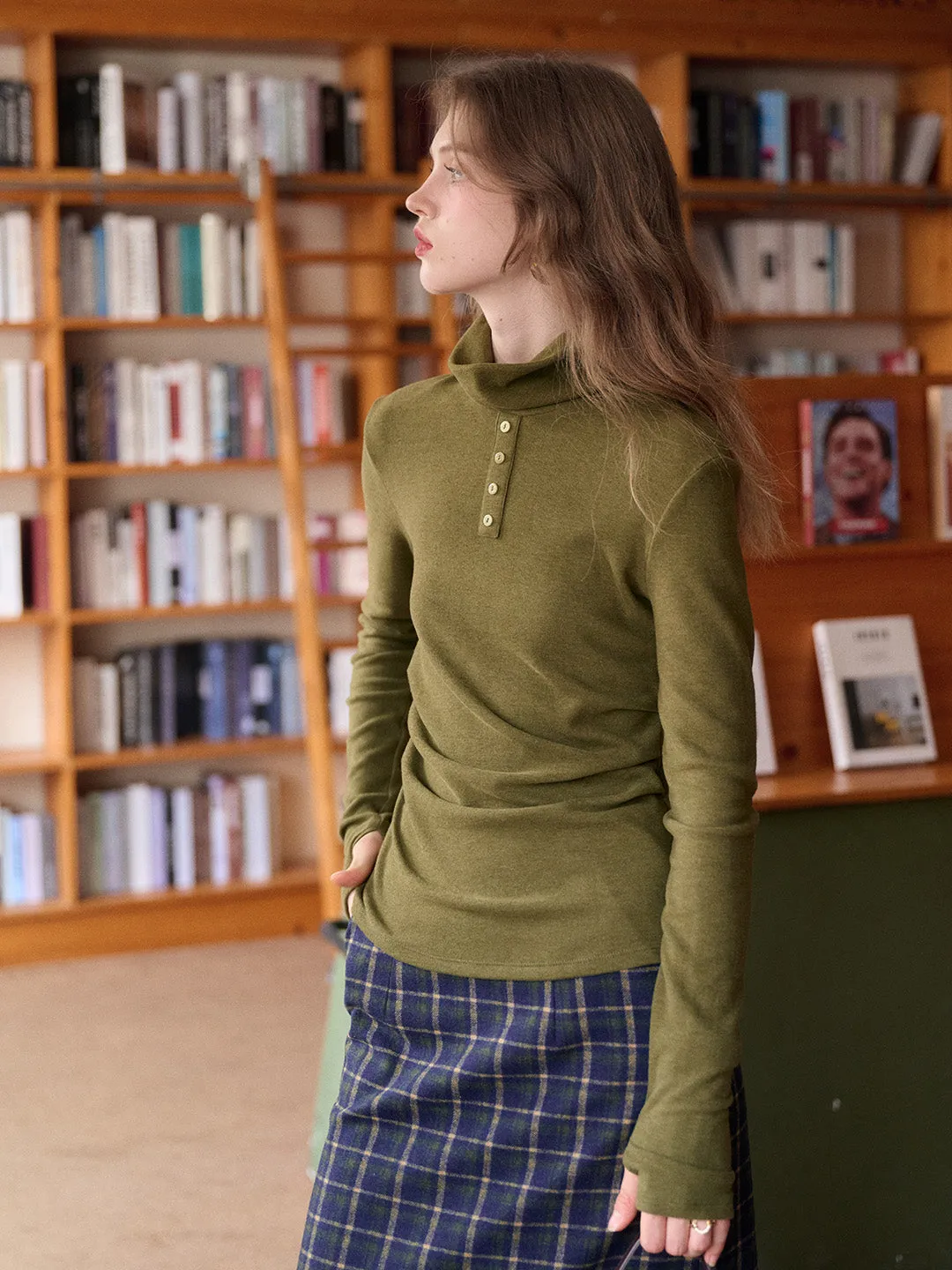 Estrella Turtleneck Knit Top sold by Simple Retro product image thumbnail 4