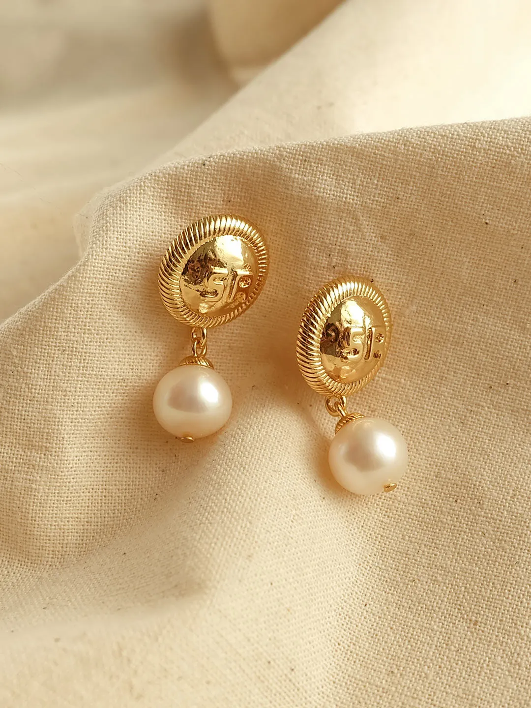 SR Pearl Earrings sold by Simple Retro product image thumbnail 3
