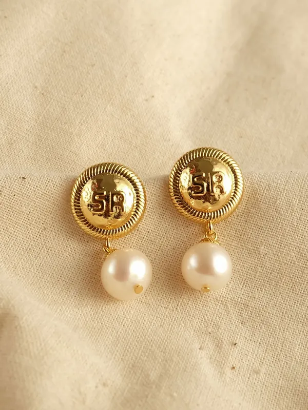 SR Pearl Earrings sold by Simple Retro