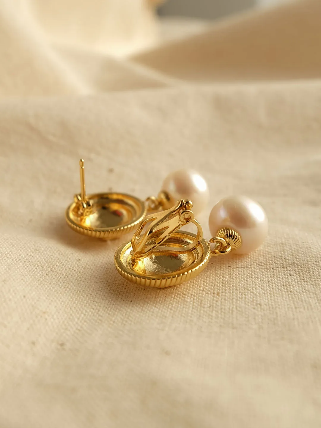 SR Pearl Earrings sold by Simple Retro product image thumbnail 4