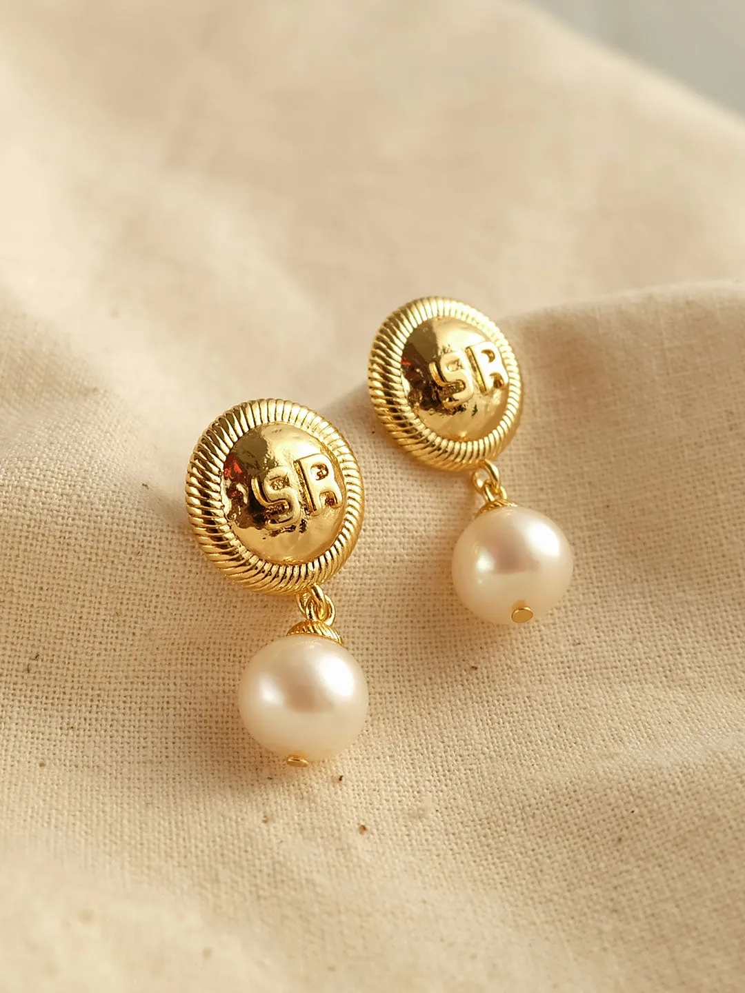 SR Pearl Earrings sold by Simple Retro product image thumbnail 2