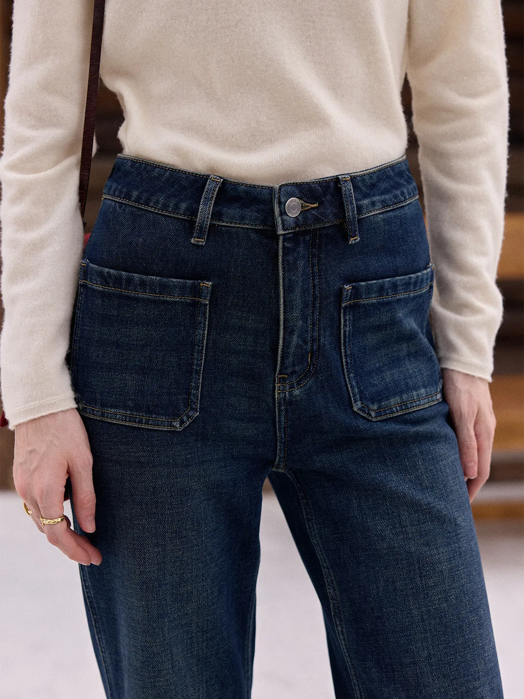 Kendra Cotton Flare Jeans sold by Simple Retro product image thumbnail 2