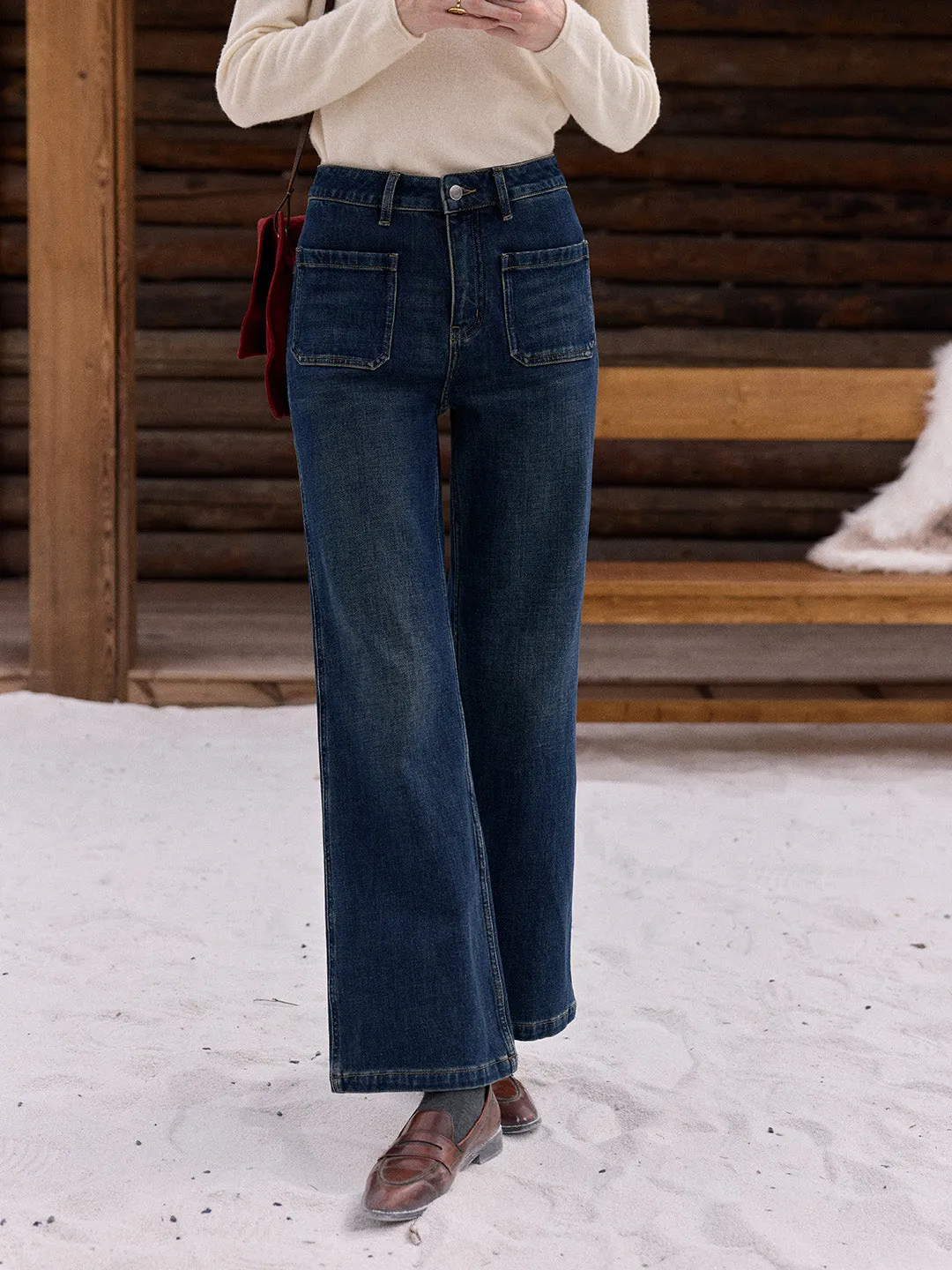 Kendra Cotton Flare Jeans sold by Simple Retro product image thumbnail 5