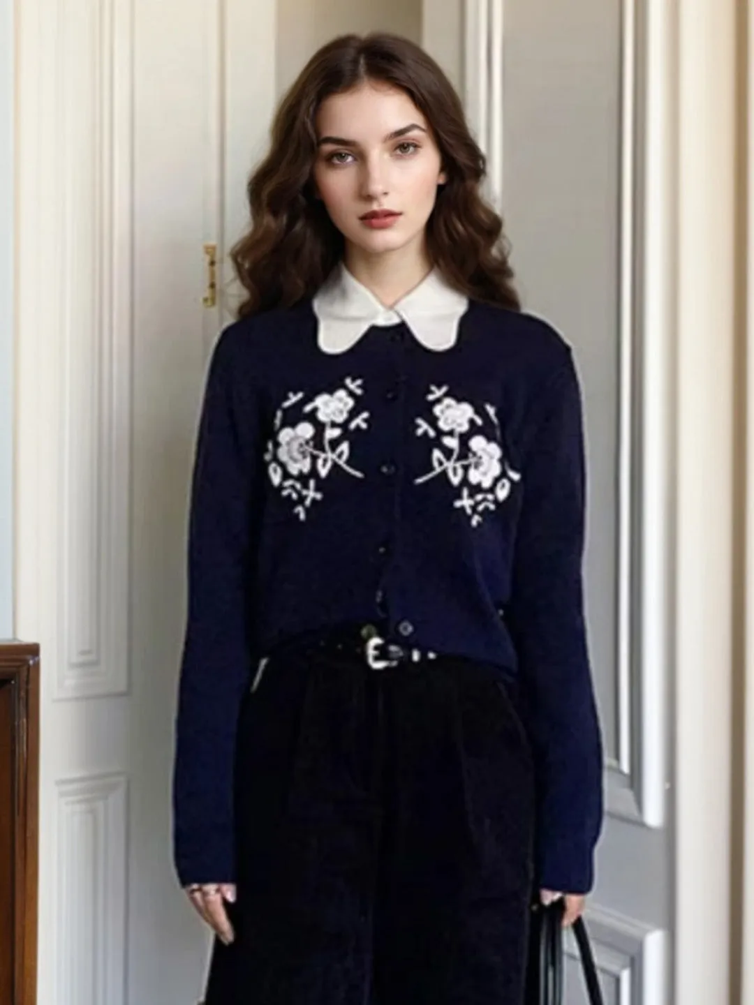 Giana Round Neck Cardigan sold by Simple Retro